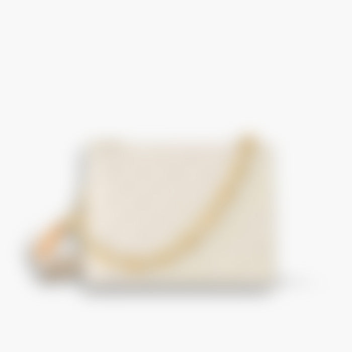 Puff Shoulder 26 – Cream Leather | Signature Hardware