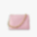Puff Shoulder 26 – Pink Leather | Gold Hardware