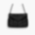 Puffer Flap 35 – Black Leather | Silver Hardware