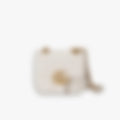 Quilted Chain Shoulder 18 – White Leather | Gold Hardware