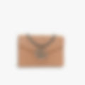 Quilted Chain Shoulder 20 – Beige Leather | Gold Hardware