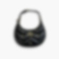 Quilted Chain Shoulder 23 – Black Leather | Silver Hardware