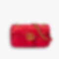 Quilted Chain Shoulder 26 – Red Leather | Gold Hardware
