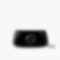 Round Clasp Shoulder 29 – Black Leather | Silver Hardware