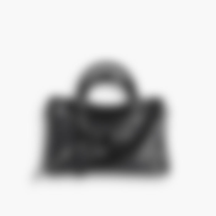 Signature Carryall 30 – Black Leather | Silver Hardware