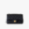 Signature Flap 20 – Black Leather | Silver Hardware