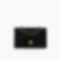 Signature Flap 24 – Black Leather | Silver Hardware