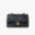 Signature Flap 26 – Black Leather | Silver Hardware