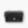 Signature Flap 28 – Black Leather | Silver Hardware