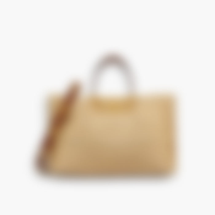Soft Shoulder 38 – Beige Leather | Gold Hardware