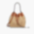 Studded Shoulder 19 – Brown Leather | Gold Hardware