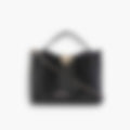 Studded Shoulder 26 – Black Leather | Silver Hardware