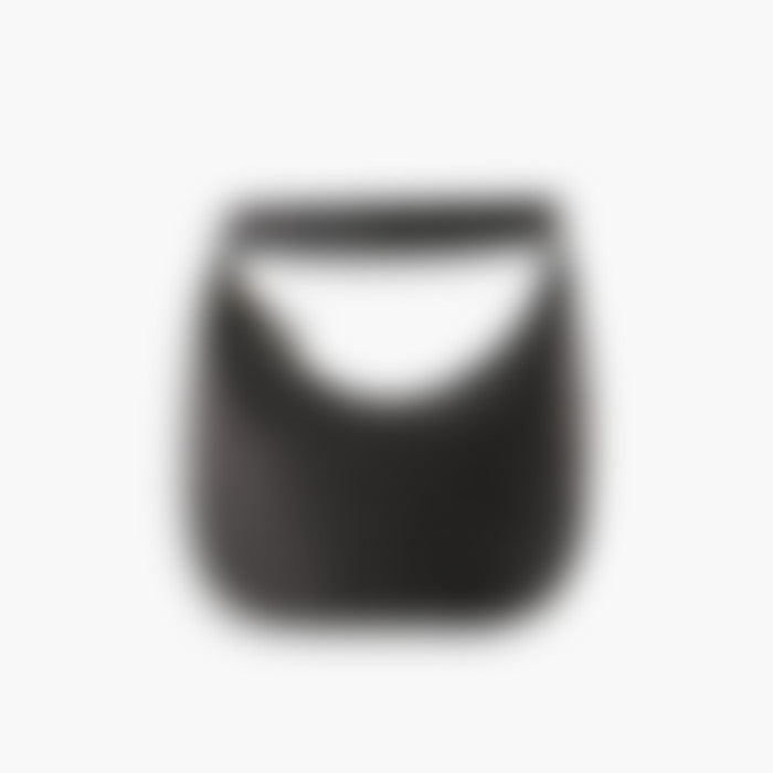 Studded Shoulder 28 – Black Leather | Silver Hardware