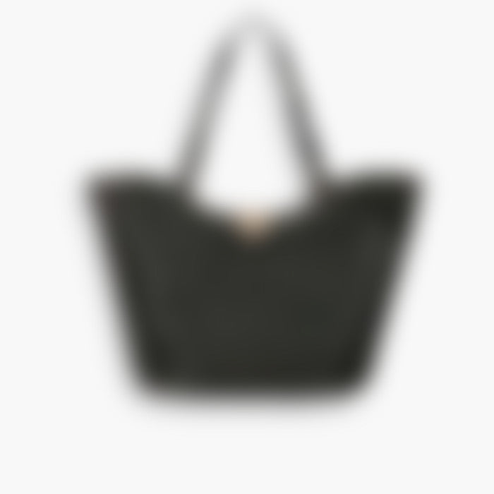 Studded Shoulder 31 – Black Leather | Silver Hardware