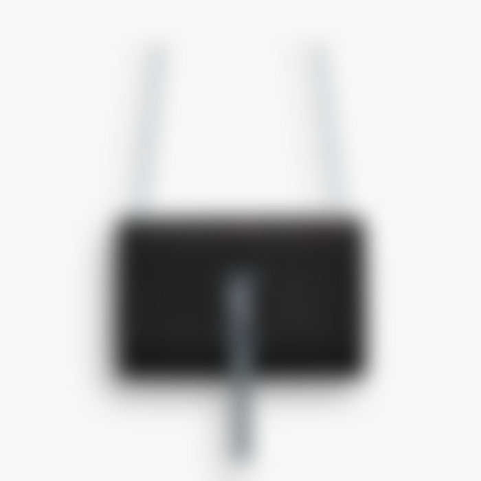 Tassel Chain Clutch 24 – Black Leather | Silver Hardware