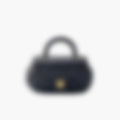 Top Handle Carry 21 – Black Leather | Silver Hardware