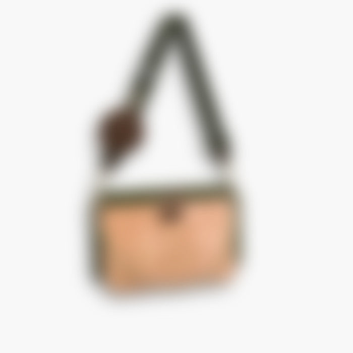 Trio Pouch 24 – Beige Leather | Gold Hardware