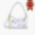 Trunk Shoulder 23 – White Leather | Gold Hardware