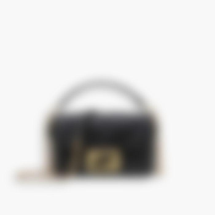 Underarm Flap 20 – Black Leather | Silver Hardware