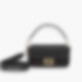 Underarm Flap 28 – Black Leather | Silver Hardware