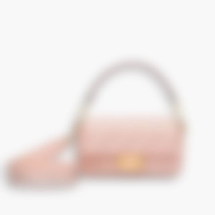 Underarm Flap 28 – Pink Leather | Gold Hardware