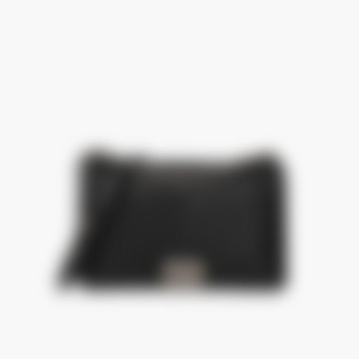 Urban Flap 25 – Black Leather | Silver Hardware