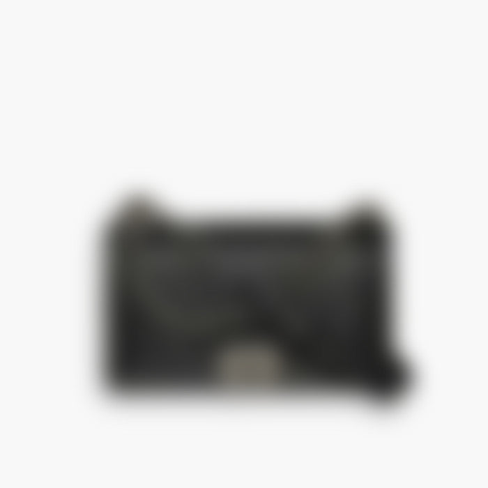 Urban Flap 25 – Black Leather | Silver Hardware