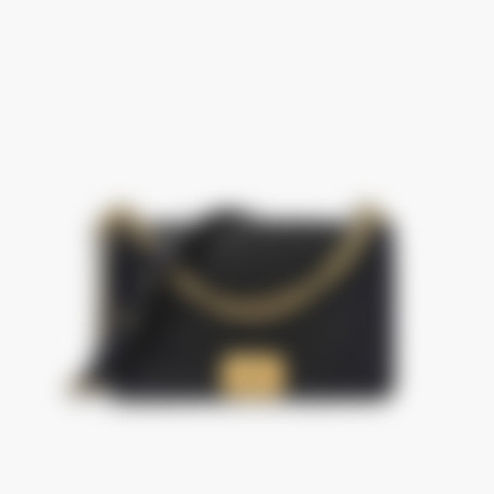Urban Flap 25 – Black Leather | Silver Hardware