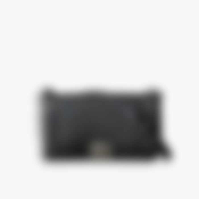 Urban Flap 25 – Black Leather | Silver Hardware