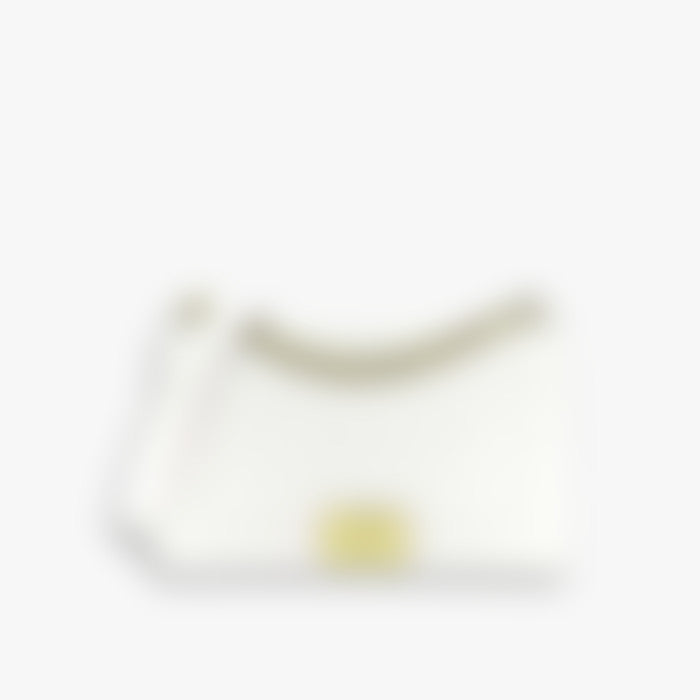 Urban Flap 25 – White Leather | Gold Hardware