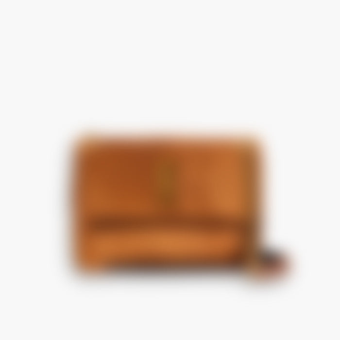 Vintage Chain Shoulder 28 – Brown Leather | Gold Hardware